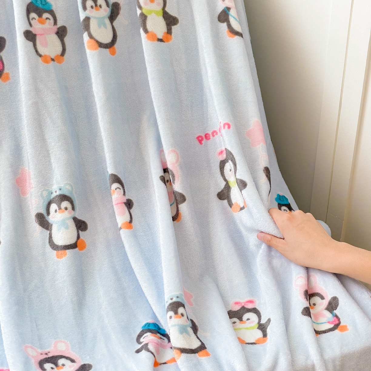 91家纺网 家纺一手货源 找家纺 Mata蔓塔家 2025新款四季款双面印花牛奶绒午休毯毛毯毯子空调毯 QQ企鹅