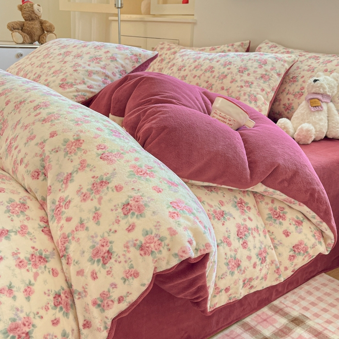 91家纺网 家纺一手货源 找家纺 贝扬思家纺 2025新款软fufu加厚保暖可爱系简约牛奶绒套件系列（小红书推荐）（提供买家秀） 疏影