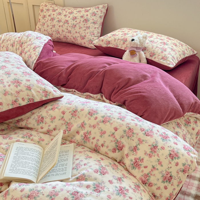 91家纺网 家纺一手货源 找家纺 贝扬思家纺 2025新款软fufu加厚保暖可爱系简约牛奶绒套件系列（小红书推荐）（提供买家秀） 疏影