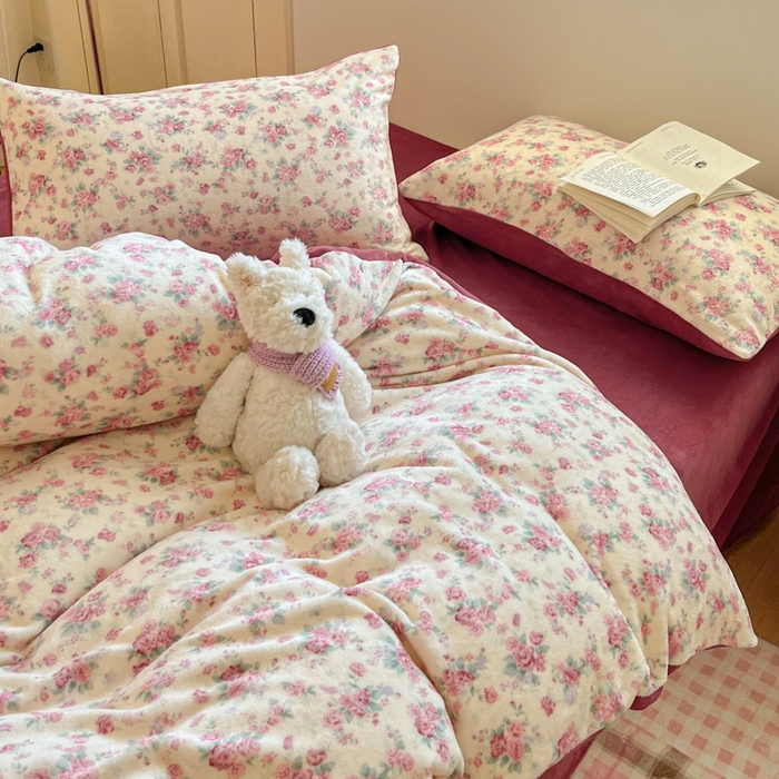 91家纺网 家纺一手货源 找家纺 贝扬思家纺 2025新款软fufu加厚保暖可爱系简约牛奶绒套件系列（小红书推荐）（提供买家秀） 疏影