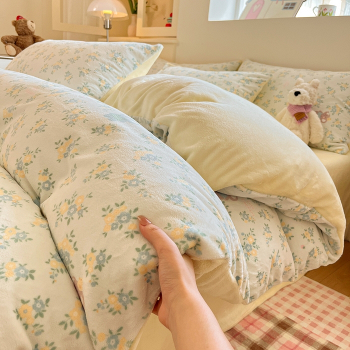 91家纺网 家纺一手货源 找家纺 贝扬思家纺 2025新款软fufu加厚保暖可爱系简约牛奶绒套件系列（小红书推荐）（提供买家秀） 茉莉小象