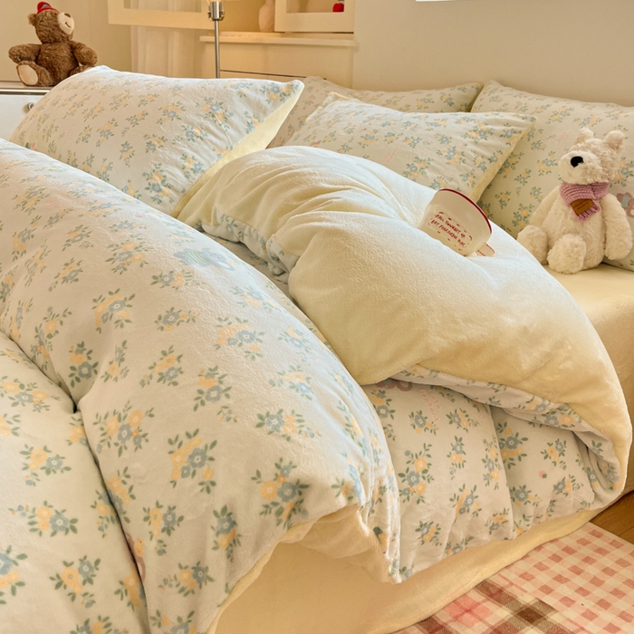 91家纺网 家纺一手货源 找家纺 贝扬思家纺 2025新款软fufu加厚保暖可爱系简约牛奶绒套件系列（小红书推荐）（提供买家秀） 茉莉小象