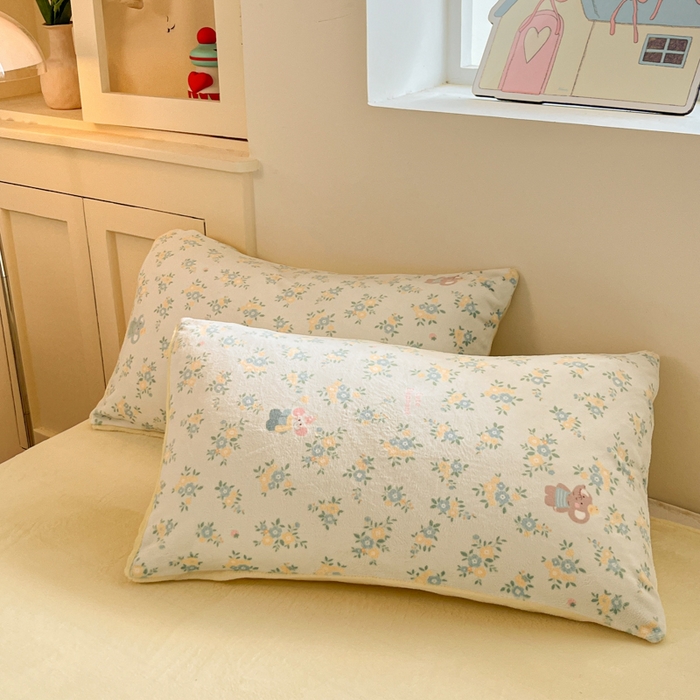 91家纺网 家纺一手货源 找家纺 贝扬思家纺 2025新款软fufu加厚保暖可爱系简约牛奶绒套件系列（小红书推荐）（提供买家秀） 茉莉小象