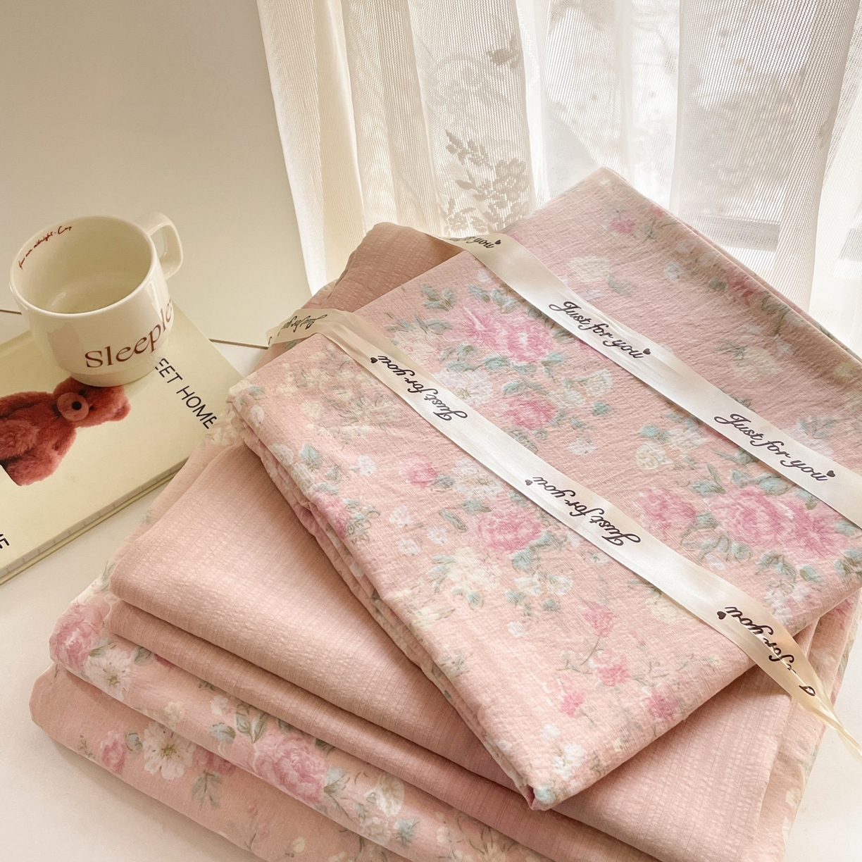 91家纺网 家纺一手货源 找家纺 （总）铺尚美家纺 2025新款云感提花双层纱系列