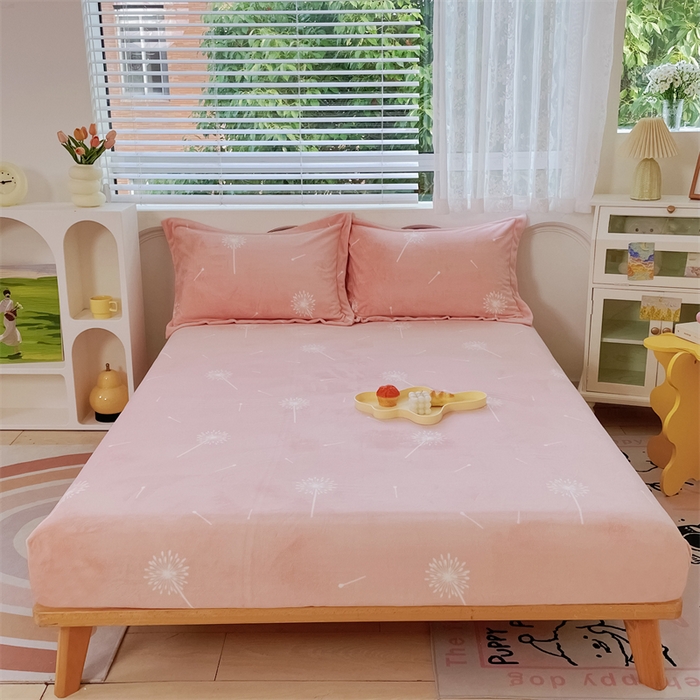 91家纺网 家纺一手货源 找家纺 （总）锦罗绣 2025新款230克牛奶绒印花单床笠