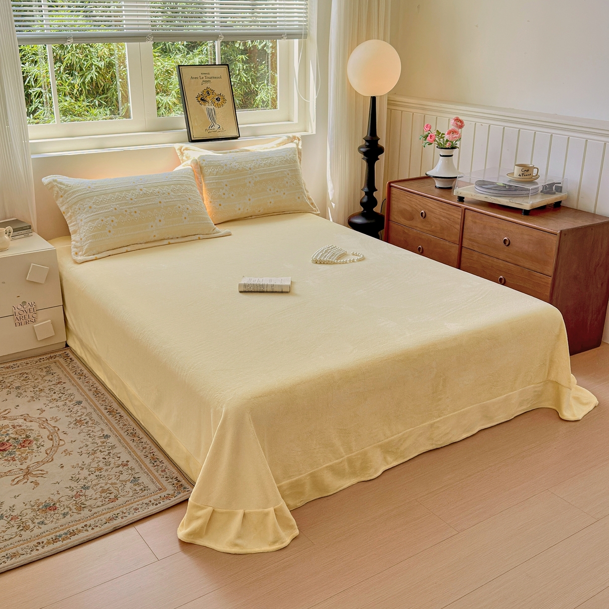 91家纺网 家纺一手货源 找家纺 （总）娜娜 2025新款高克重牛奶绒百花齐放系列四件套