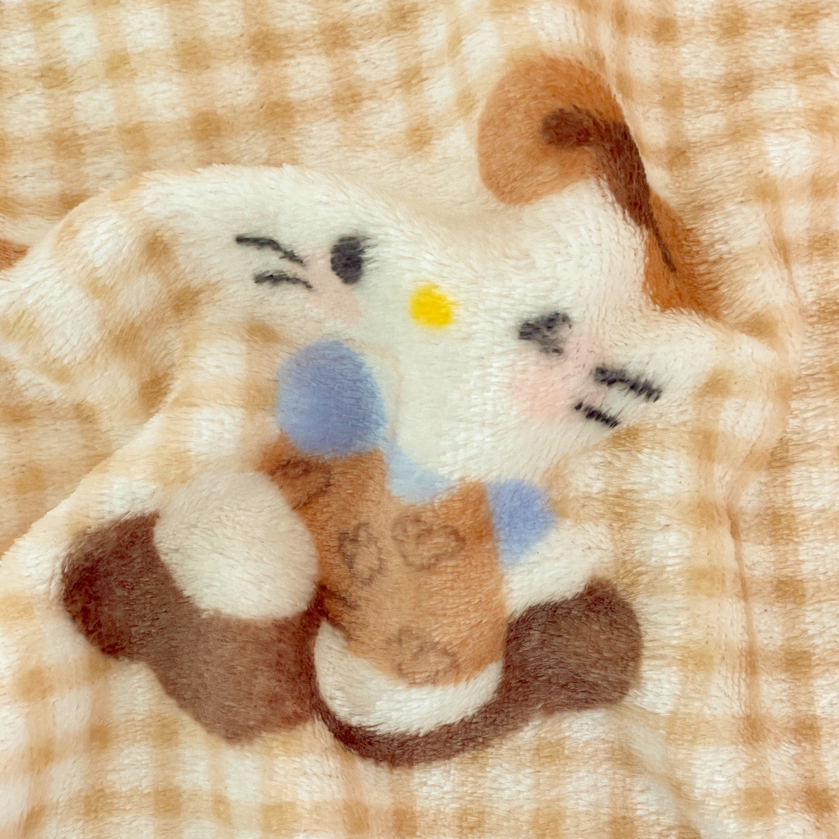 91家纺网 家纺一手货源 找家纺 Mata蔓塔家 2025新款四季款双面印花牛奶绒午休毯毛毯毯子空调毯 咖星小猫