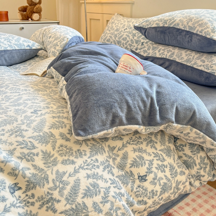 91家纺网 家纺一手货源 找家纺 贝扬思家纺 2025新款软fufu加厚保暖可爱系简约牛奶绒套件系列（小红书推荐）（提供买家秀） 风沙沙