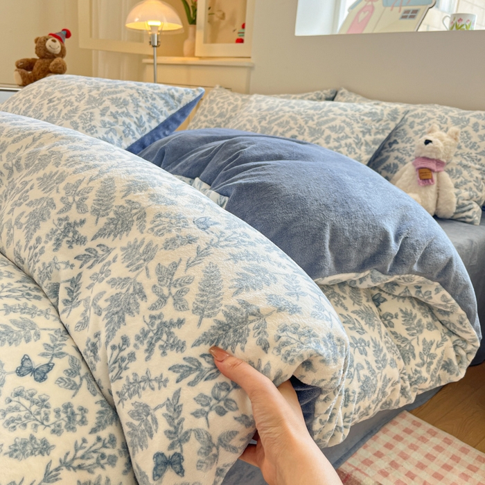 91家纺网 家纺一手货源 找家纺 贝扬思家纺 2025新款软fufu加厚保暖可爱系简约牛奶绒套件系列（小红书推荐）（提供买家秀） 风沙沙