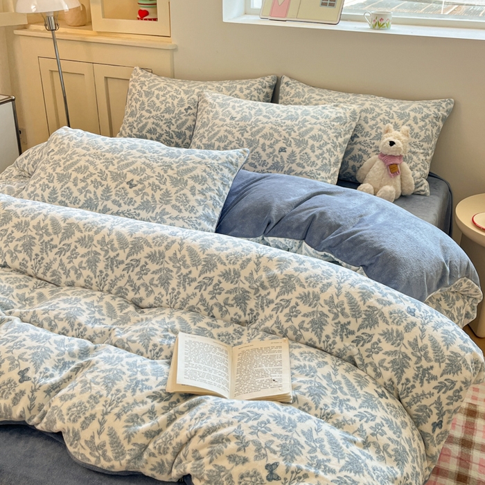 91家纺网 家纺一手货源 找家纺 贝扬思家纺 2025新款软fufu加厚保暖可爱系简约牛奶绒套件系列（小红书推荐）（提供买家秀） 风沙沙