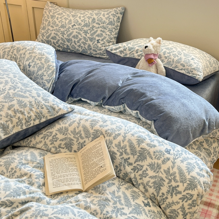 91家纺网 家纺一手货源 找家纺 贝扬思家纺 2025新款软fufu加厚保暖可爱系简约牛奶绒套件系列（小红书推荐）（提供买家秀） 风沙沙