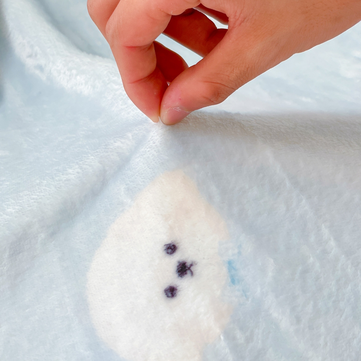 91家纺网 家纺一手货源 找家纺 Mata蔓塔家 2025新款四季款双面印花牛奶绒午休毯毛毯毯子空调毯 可爱狗头-蓝