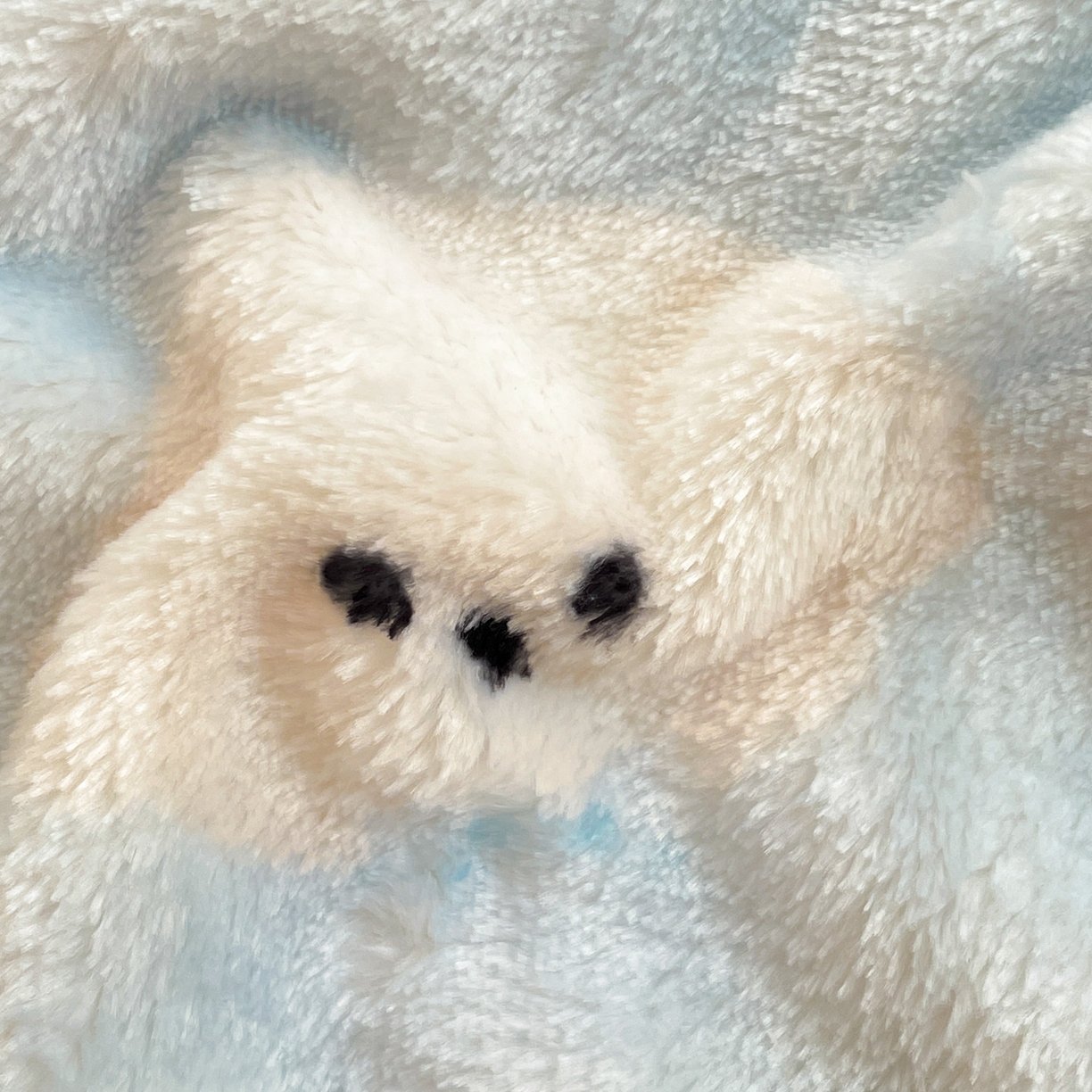 91家纺网 家纺一手货源 找家纺 Mata蔓塔家 2025新款四季款双面印花牛奶绒午休毯毛毯毯子空调毯 可爱狗头-蓝