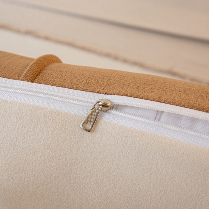 91家纺网 家纺一手货源 找家纺 沐沐家纺 2026新款德芙绒靠背咖色