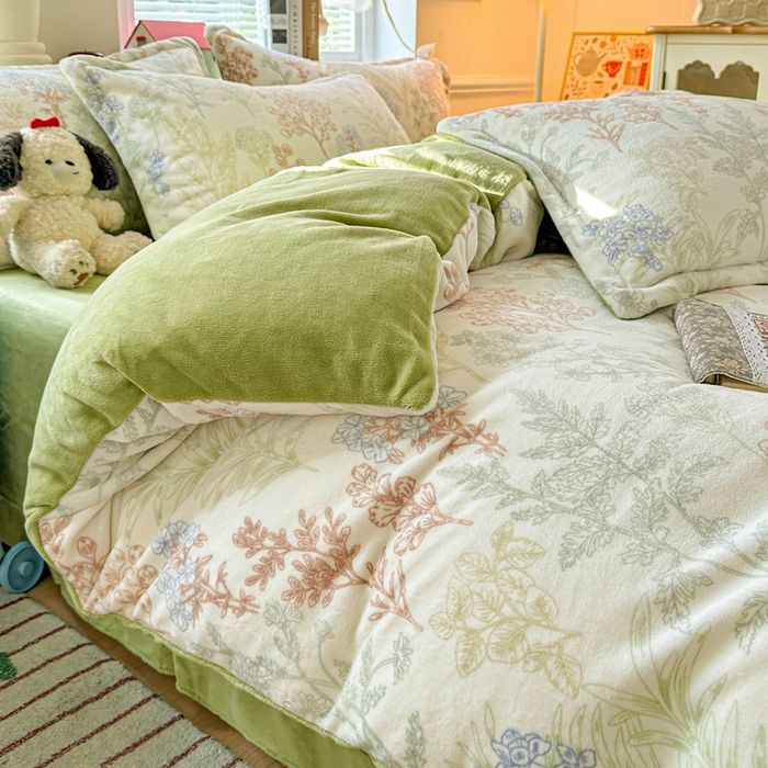 91家纺网 家纺一手货源 找家纺 （总）卡普家居 2025新款加厚保暖牛奶绒系列--四件套