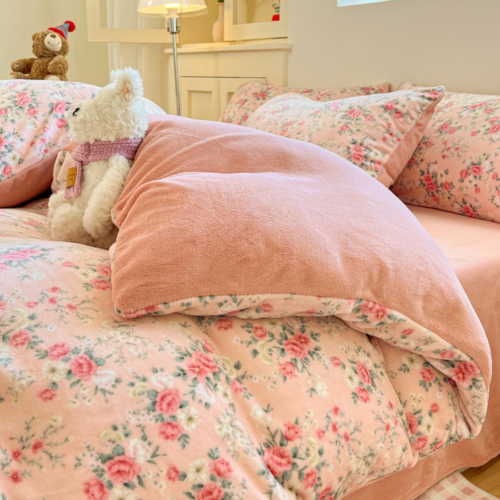 91家纺网 家纺一手货源 找家纺 贝扬思家纺 2025新款软fufu加厚保暖可爱系简约牛奶绒套件系列（小红书推荐）（提供买家秀） 星辰闪烁