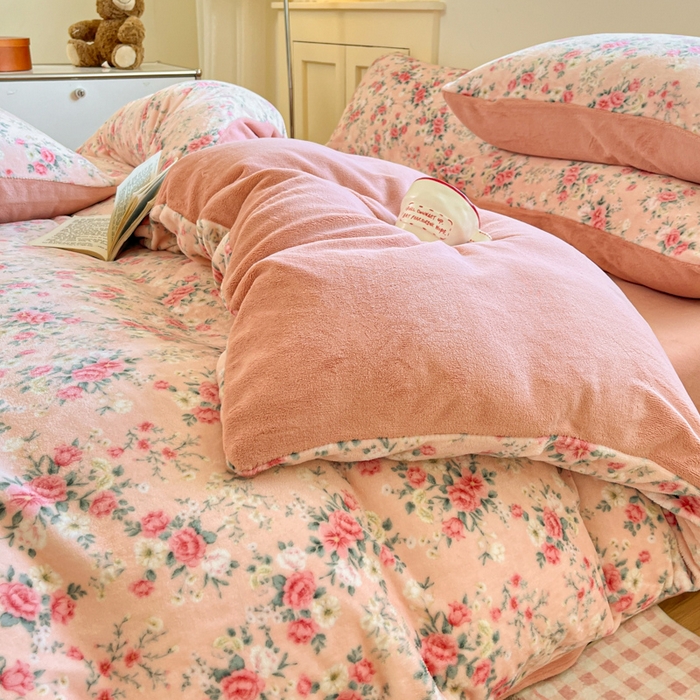 91家纺网 家纺一手货源 找家纺 贝扬思家纺 2025新款软fufu加厚保暖可爱系简约牛奶绒套件系列（小红书推荐）（提供买家秀） 星辰闪烁