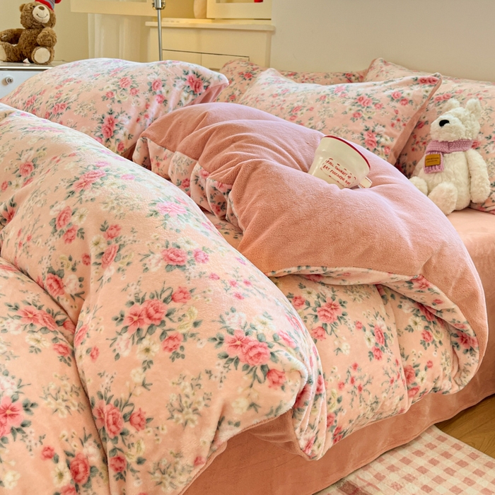 91家纺网 家纺一手货源 找家纺 贝扬思家纺 2025新款软fufu加厚保暖可爱系简约牛奶绒套件系列（小红书推荐）（提供买家秀） 星辰闪烁