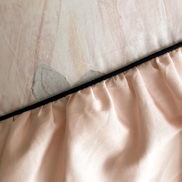 91家纺网 家纺一手货源 找家纺 云栖家居 2025新款纯棉全棉法式高支数码印花长绒棉四件套-墨蝶 墨蝶-粉