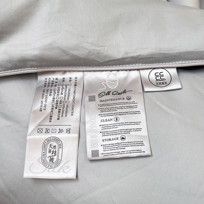 91家纺网 家纺一手货源 找家纺 紫乐 2025新款60支全棉长绒棉绣花蚕丝被纯棉春秋被加厚保暖冬被 海鸥灰