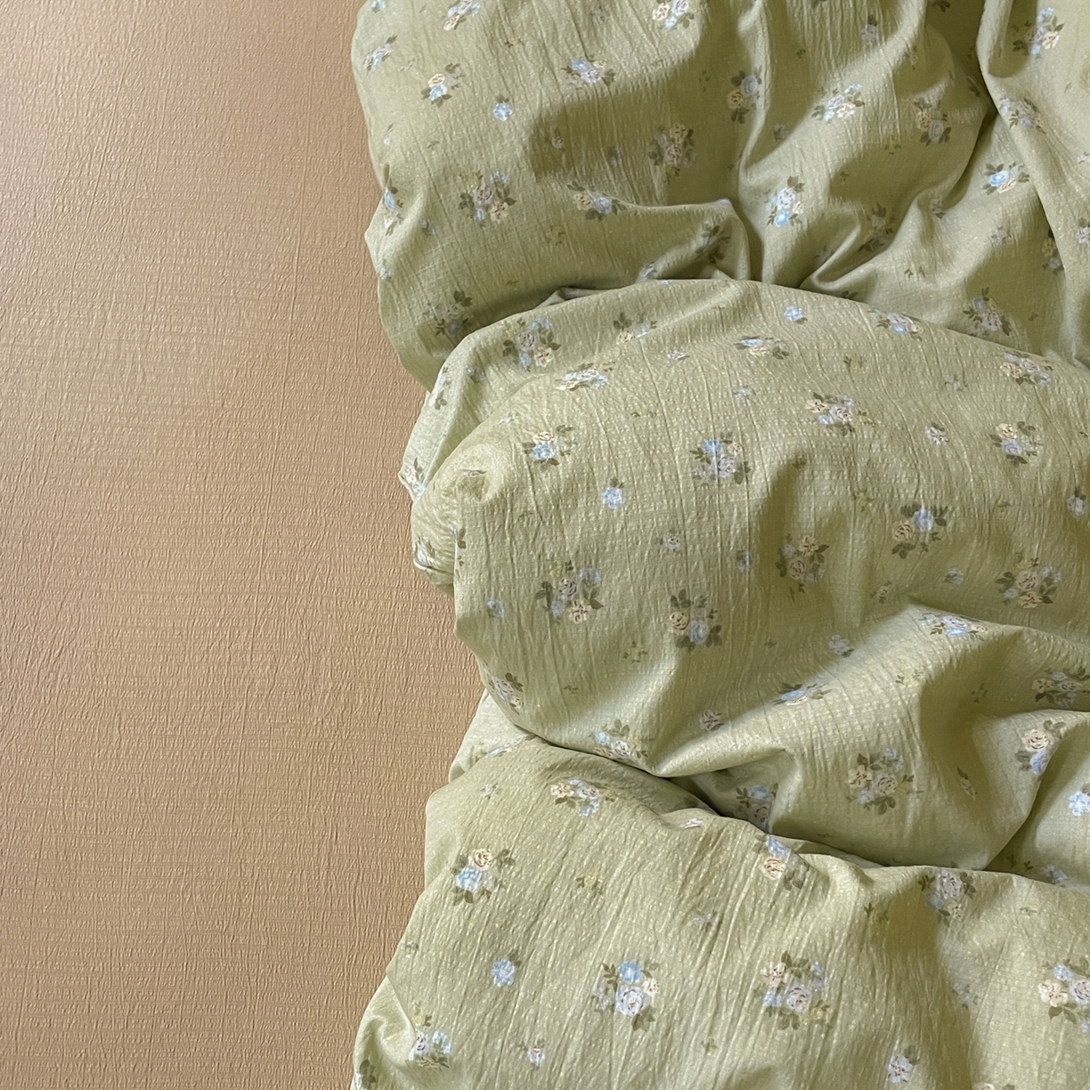 91家纺网 家纺一手货源 找家纺 铺尚美家纺 2025新款云感提花双层纱系列 落日暮年-绿