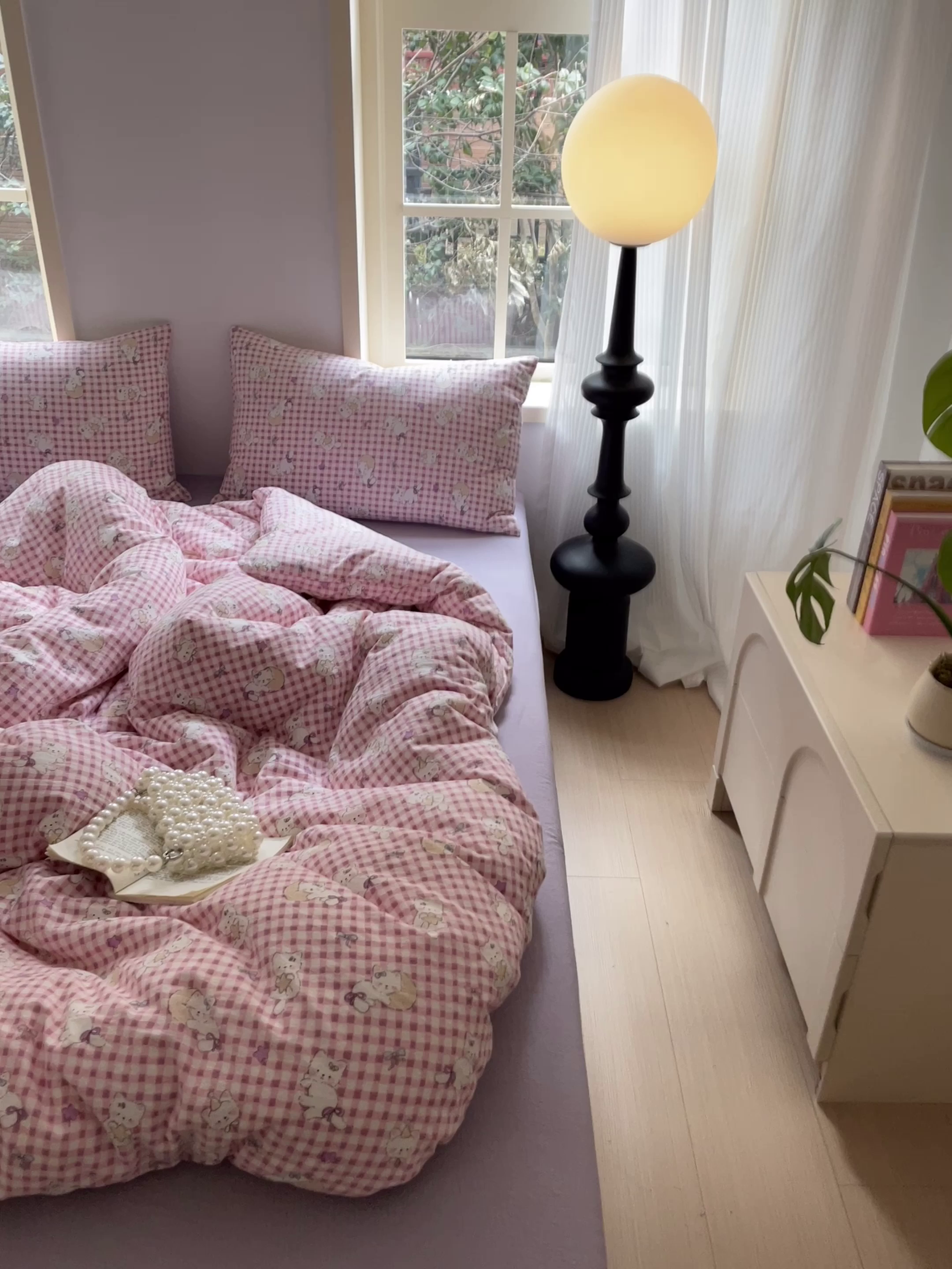 91家纺网 家纺一手货源 找家纺 铺尚美家纺 2025新款云感提花双层纱系列 猫猫晚宴