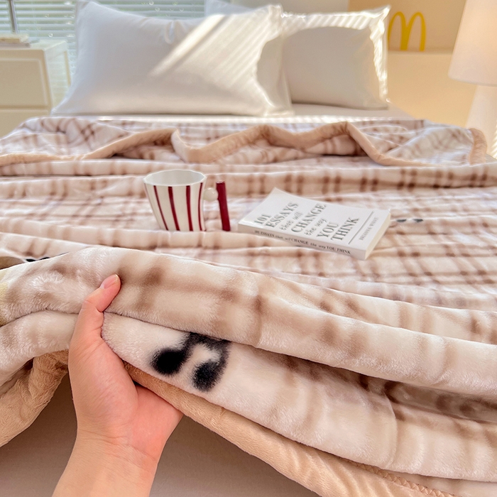 91家纺网 家纺一手货源 找家纺 （总）凯轩毛毯网销专供 2025新款双层学生云毯毛毯保暖毯