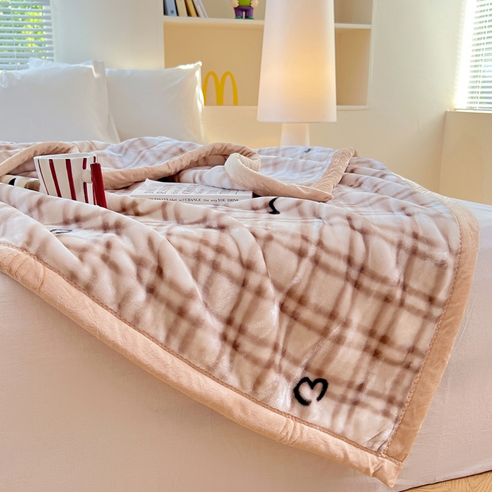 91家纺网 家纺一手货源 找家纺 （总）凯轩毛毯网销专供 2025新款双层学生云毯毛毯保暖毯