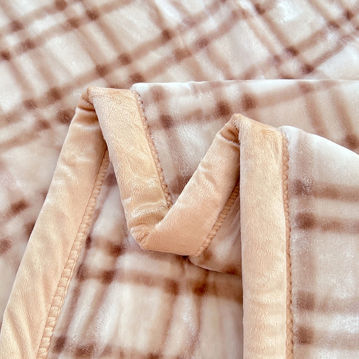 91家纺网 家纺一手货源 找家纺 凯轩毛毯网销专供 2025新款双层学生云毯毛毯保暖毯 爱心狗-棕