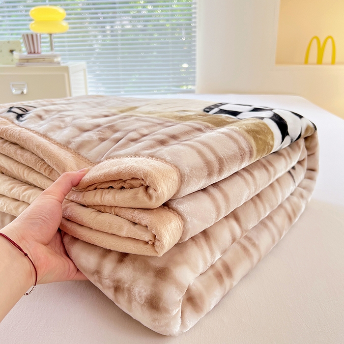 91家纺网 家纺一手货源 找家纺 （总）凯轩毛毯网销专供 2025新款双层学生云毯毛毯保暖毯