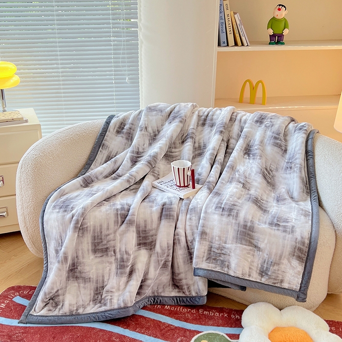 91家纺网 家纺一手货源 找家纺 （总）凯轩毛毯网销专供 2025新款双层学生云毯毛毯保暖毯