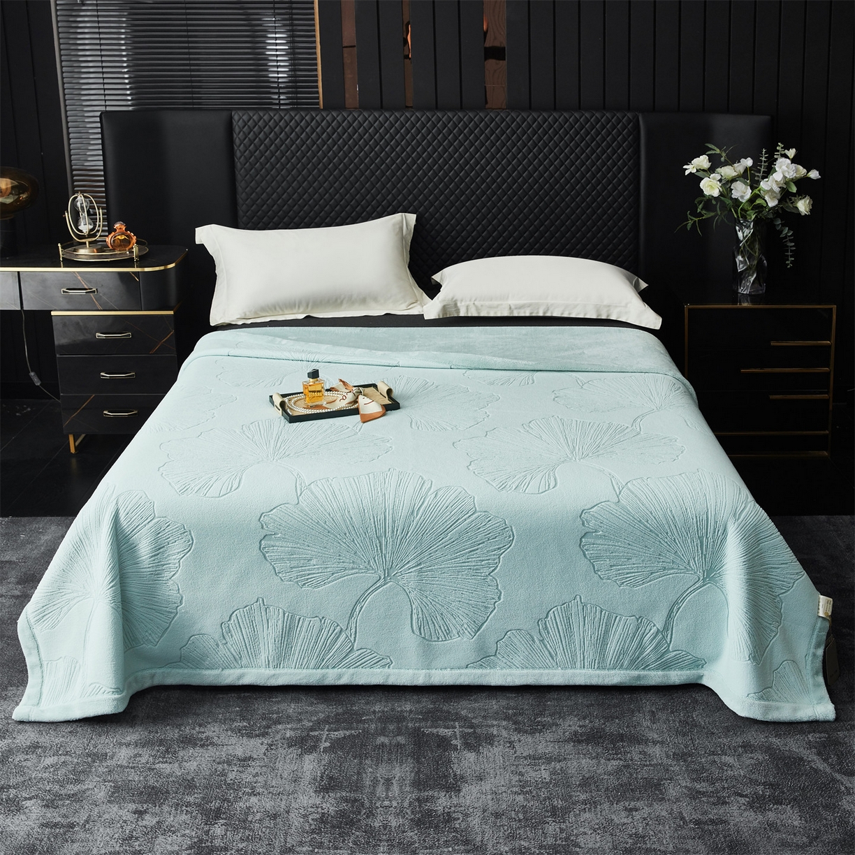 91家纺网 家纺一手货源 找家纺 （总）凯轩毛毯网销专供 2025新款单层雕花毯毛毯婚庆毯保暖毯子