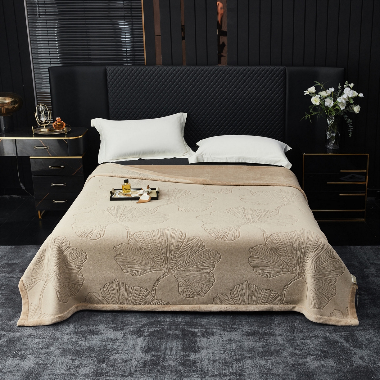 91家纺网 家纺一手货源 找家纺 （总）凯轩毛毯网销专供 2025新款单层雕花毯毛毯婚庆毯保暖毯子