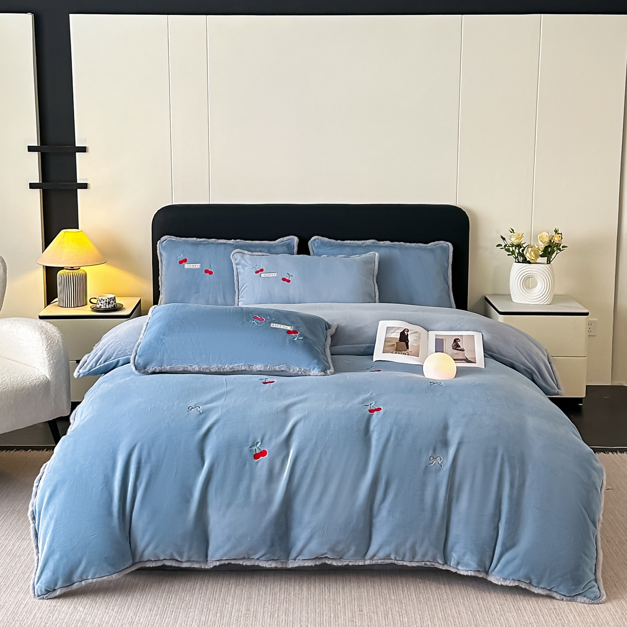 91家纺网 家纺一手货源 找家纺 （总）梓之赫 2025新款A类高密度雪貂绒四件套