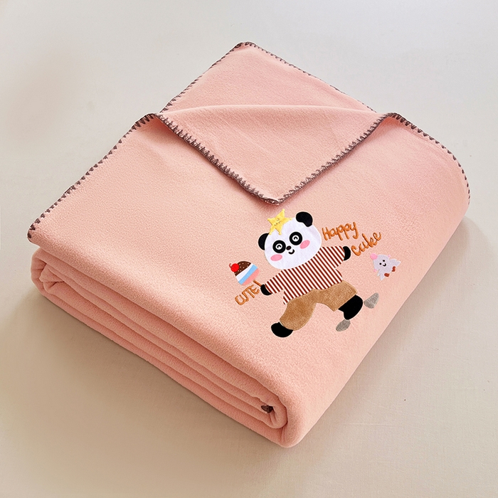 91家纺网 家纺一手货源 找家纺 （总）凯轩毛毯网销专供 2025新款仿羊绒贴布绣毛毯毯子