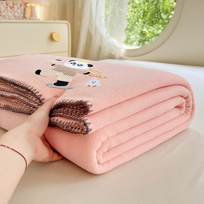 91家纺网 家纺一手货源 找家纺 （总）凯轩毛毯网销专供 2025新款仿羊绒贴布绣毛毯毯子