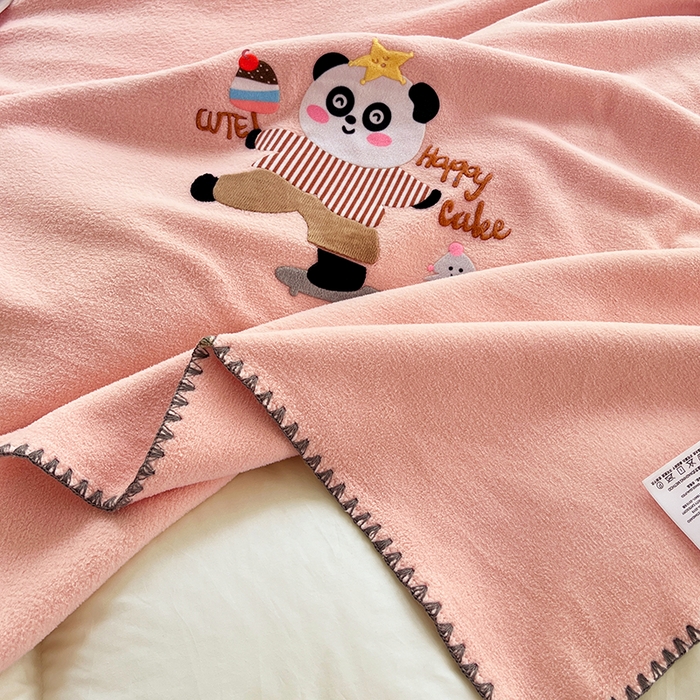 91家纺网 家纺一手货源 找家纺 （总）凯轩毛毯网销专供 2025新款仿羊绒贴布绣毛毯毯子