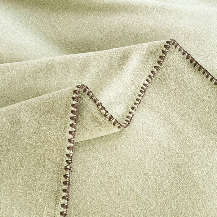 91家纺网 家纺一手货源 找家纺 凯轩毛毯网销专供 2025新款仿羊绒贴布绣毛毯毯子 欢乐熊猫-绿