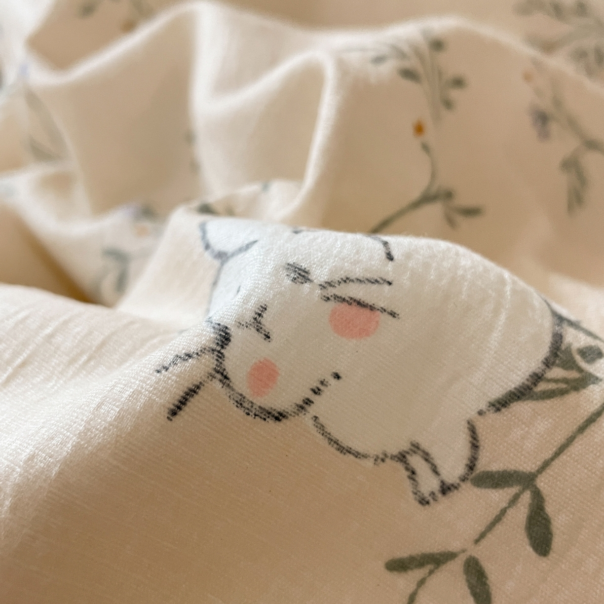 91家纺网 家纺一手货源 找家纺 铺尚美家纺 2025新款云感提花双层纱系列 森田野园