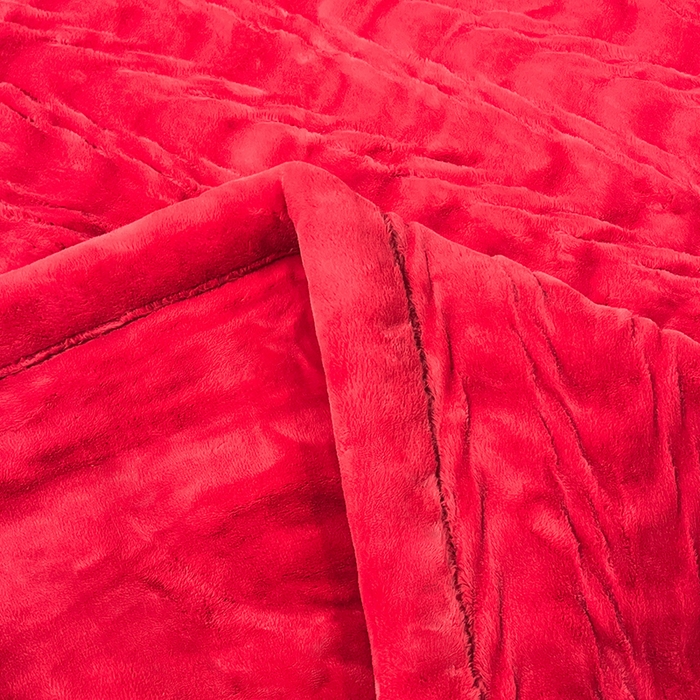 91家纺网 家纺一手货源 找家纺 （总）凯轩毛毯网销专供 2025新款水波纹精品婚庆云毯毛毯