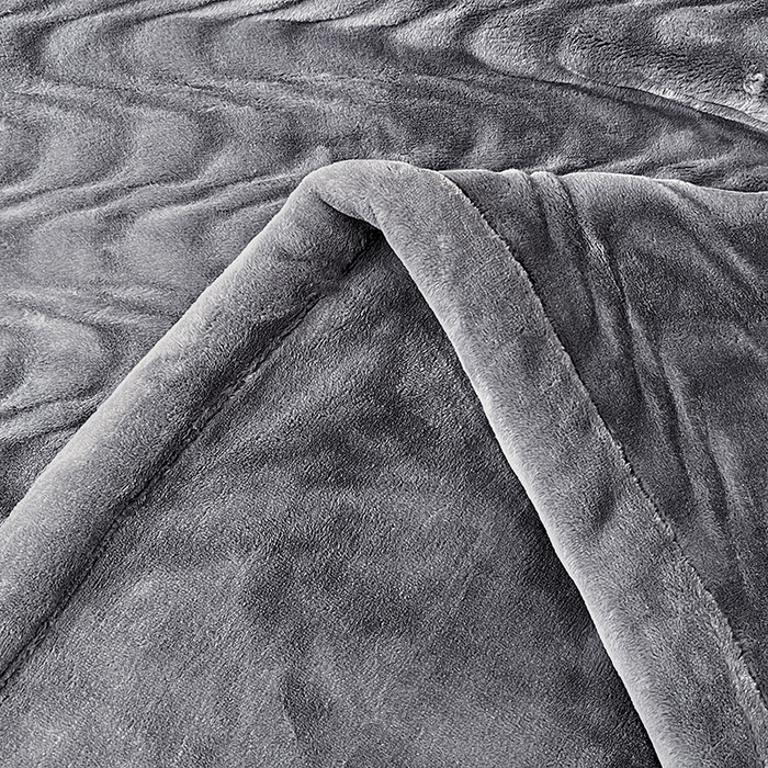 91家纺网 家纺一手货源 找家纺 凯轩毛毯网销专供 2025新款水波纹精品婚庆云毯毛毯 水波纹-绅士灰