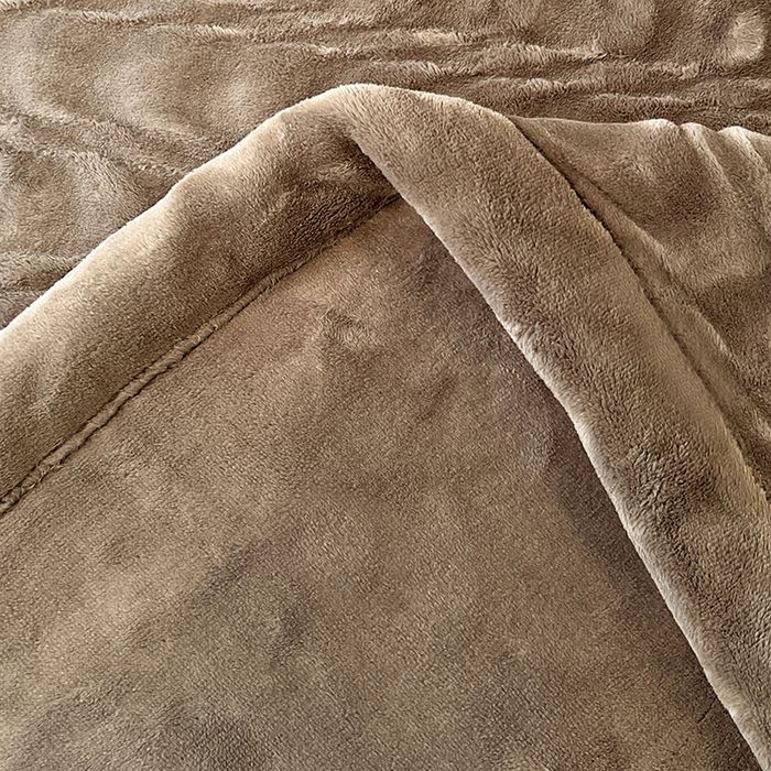 91家纺网 家纺一手货源 找家纺 凯轩毛毯网销专供 2025新款水波纹精品婚庆云毯毛毯 水波纹-咖啡棕