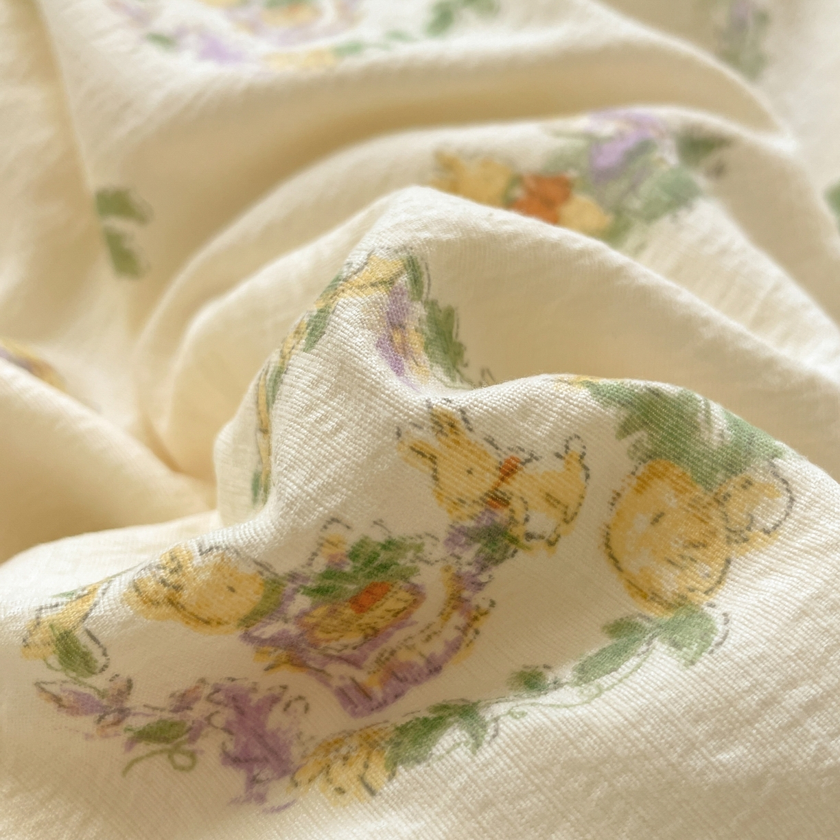 91家纺网 家纺一手货源 找家纺 铺尚美家纺 2025新款云感提花双层纱系列 兔子的欢喜