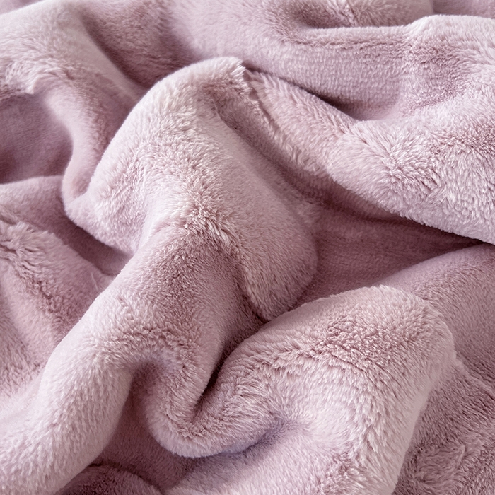 91家纺网 家纺一手货源 找家纺 凯轩毛毯网销专供 2025新款方格精品婚庆云毯毛毯 方格-木槿紫