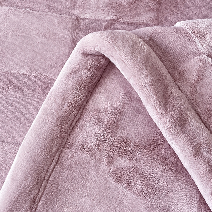 91家纺网 家纺一手货源 找家纺 凯轩毛毯网销专供 2025新款方格精品婚庆云毯毛毯 方格-木槿紫