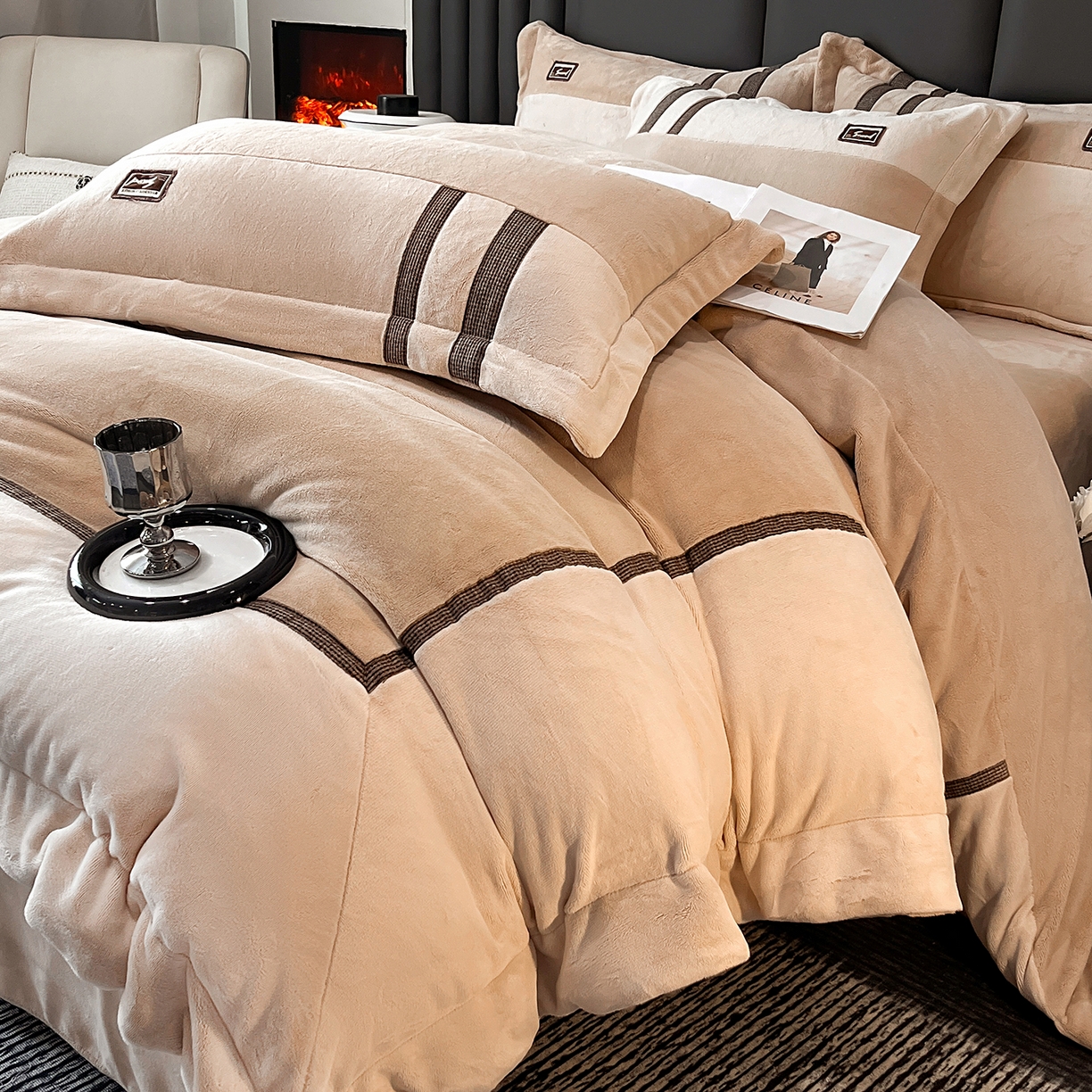 91家纺网 家纺一手货源 找家纺 （总）馨梦缘 2025新款全消光暖阳绒四件套牛奶绒四件套高端四件套（控价不低于268  -288）,永恒-简约桔+奶卡,永恒-卡其+浅卡,永恒-浅绿+山青,珍爱款-橙粉+靓粉,珍爱款-浪漫紫+浅粉