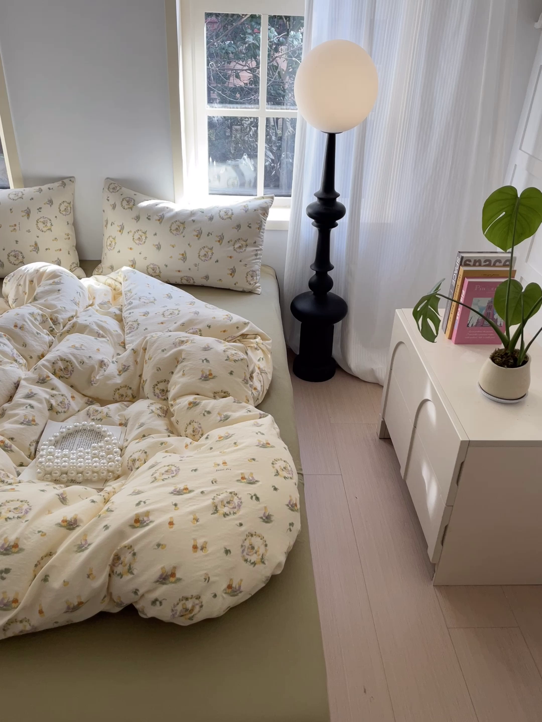 91家纺网 家纺一手货源 找家纺 铺尚美家纺 2025新款云感提花双层纱系列 兔子的欢喜