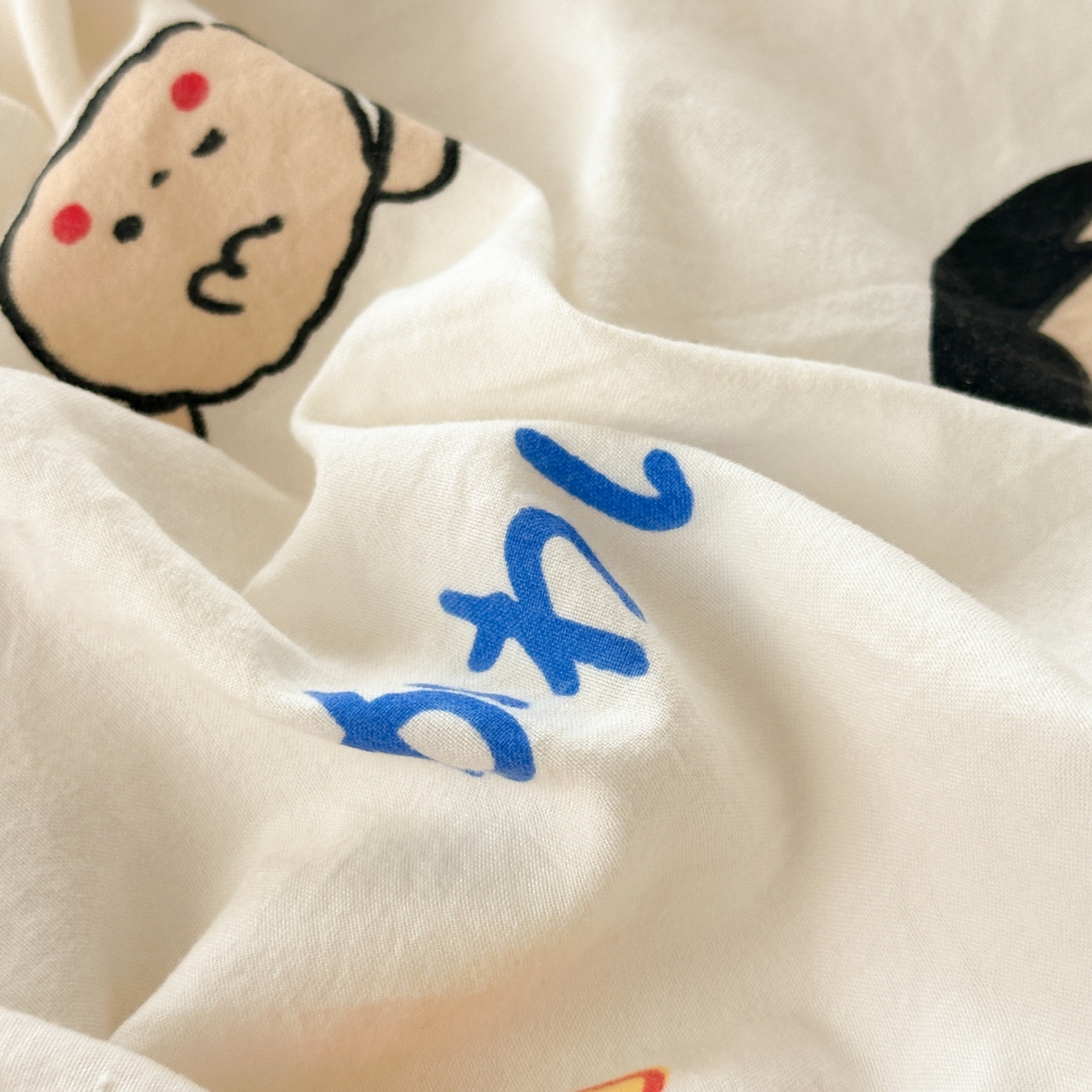 91家纺网 家纺一手货源 找家纺 （总）一霖家纺 2025新款云朵棉小清新印花床笠系列