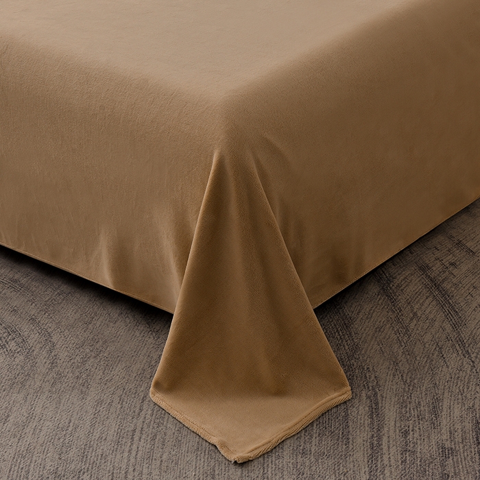 91家纺网 家纺一手货源 找家纺 炫拼家纺 2025新款小熊猫刺绣款高克重牛奶绒四件套 小熊猫-奶茶色