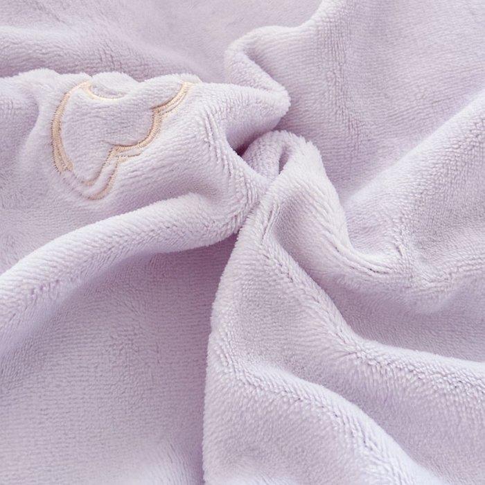 91家纺网 家纺一手货源 找家纺 美洲琳 2025新款高克重全消光贴布绣花牛奶绒四件套 蝴蝶-芋紫